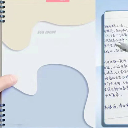 Spiral-Bound Notebook with SEA WAVE Cover