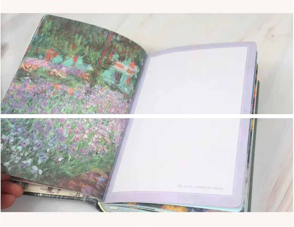 Monet Garden Art Hardcover Notebook