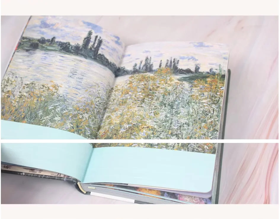 Monet Garden Art Hardcover Notebook