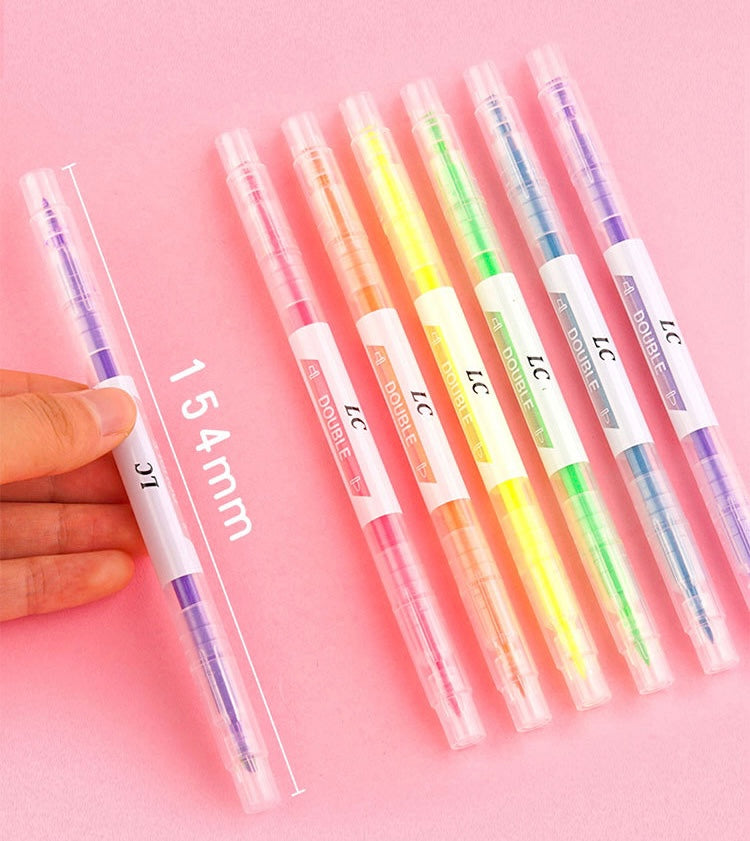 Double Head Fluorescent Pens/Highlighters
