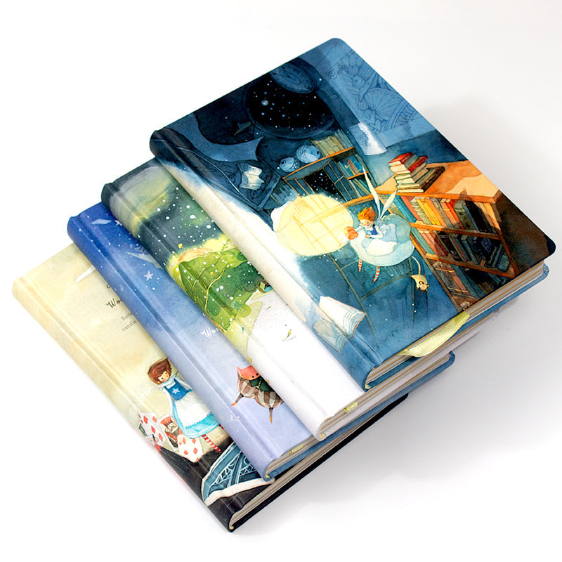 Alice in Wonderland Pastel Covers Designed Pages Journals