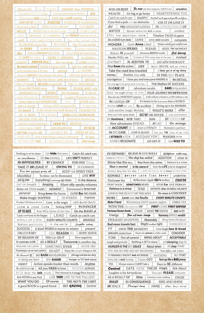 Retro English Text Stickers