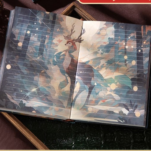 Fantasy Wonderland Gold Foil Cover Designed Journal