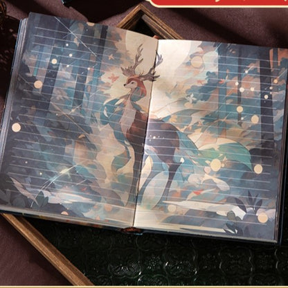 Fantasy Wonderland Gold Foil Cover Designed Journal