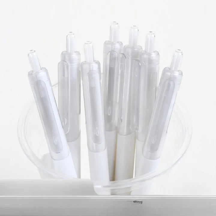 Languo Smooth Retractable Gel Pen set White