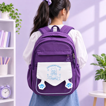 Premium Strawberry Bear Series School Backpack