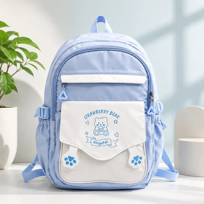 Premium Strawberry Bear Series School Backpack