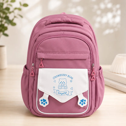 Premium Strawberry Bear Series School Backpack