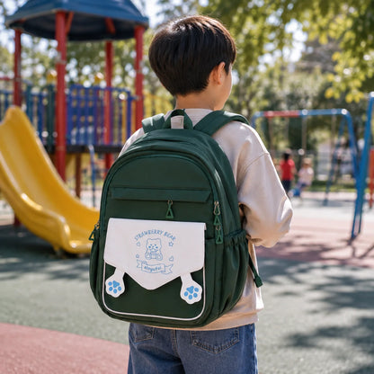 Premium Strawberry Bear Series School Backpack