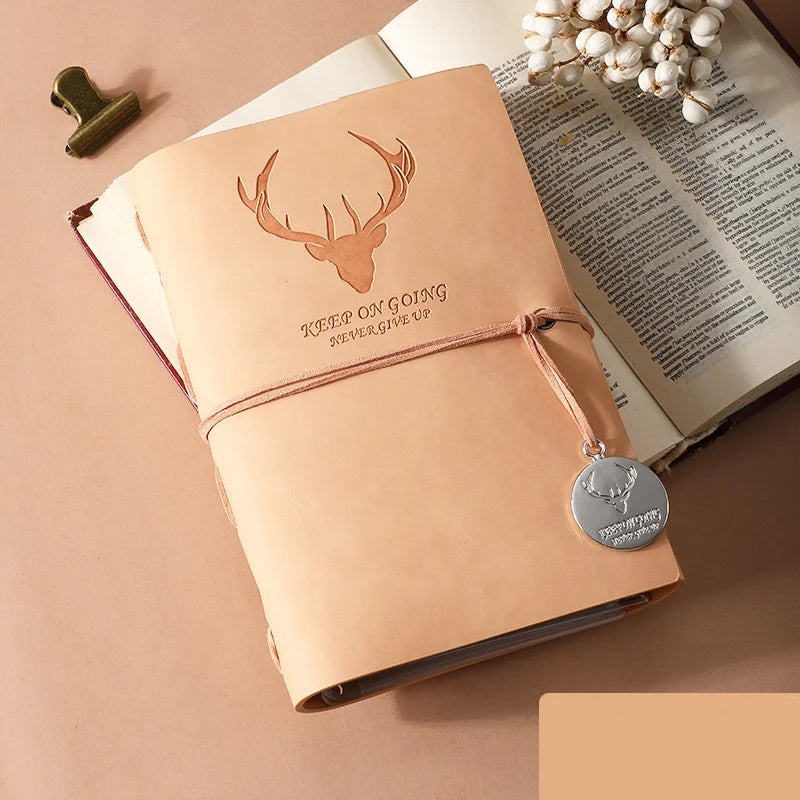 Markhor Embossed Leather Travel Journal