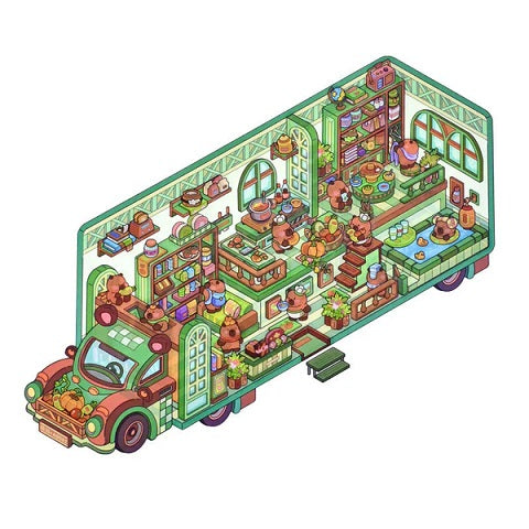 Senyou 6.0 RV Miniature scene landscaping stickers