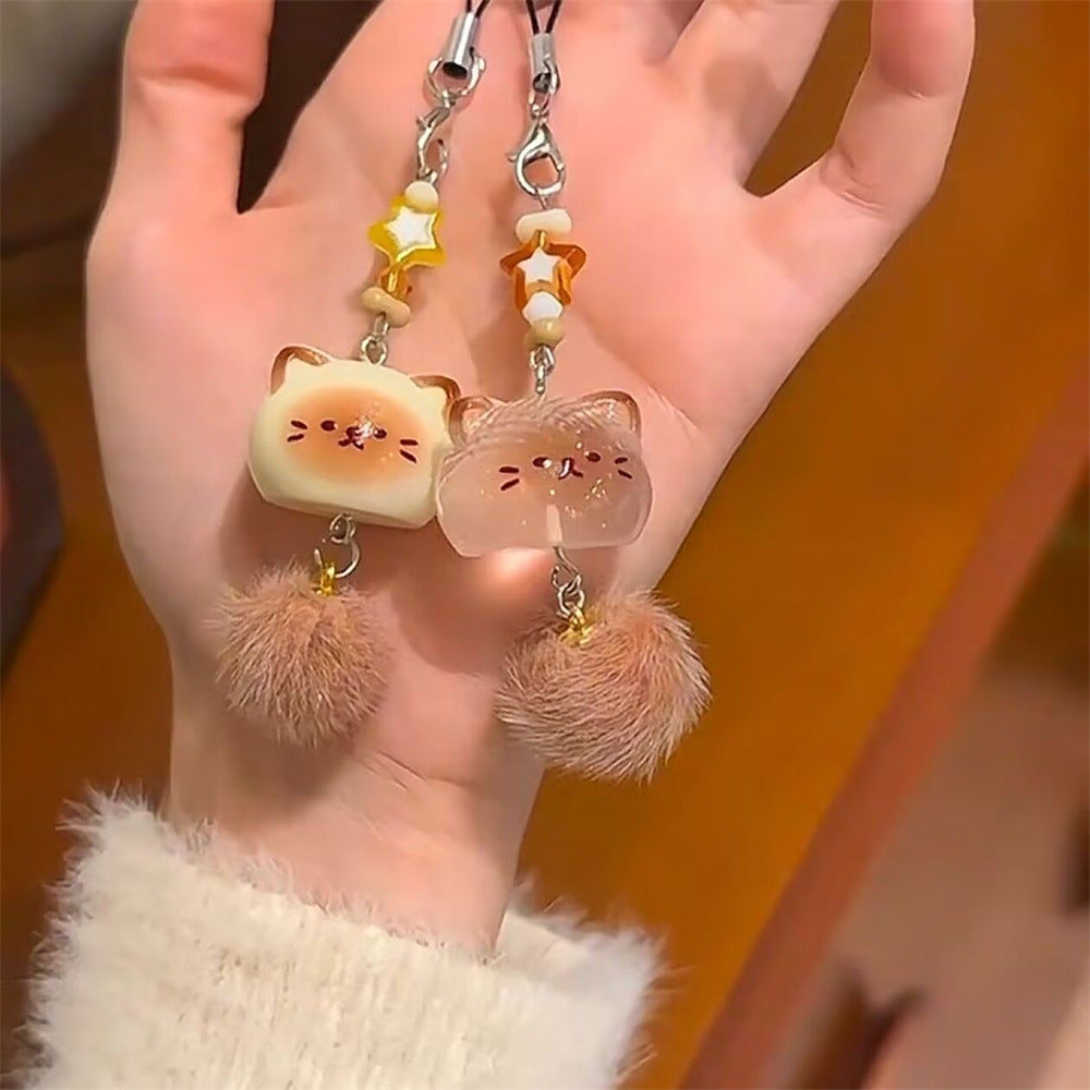 Transparent Kitty Fur Charm