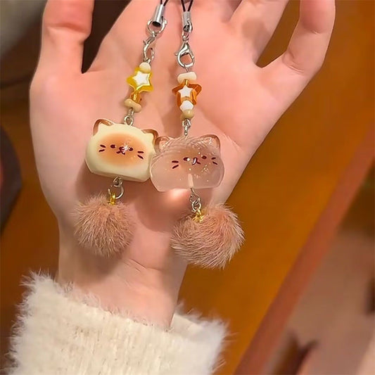 Transparent Kitty Fur Charm