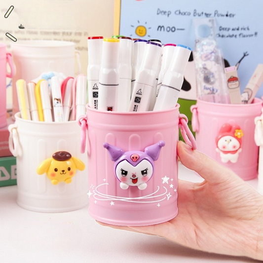 Cute Cartoon Pen Holder with Broach