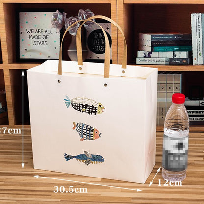 Hand Printeed Cut Gift Bags