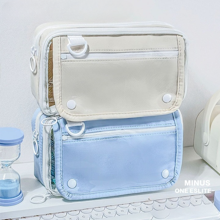 Multi-function Transparent Pencil Bag
