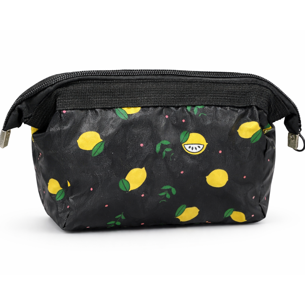 Printed Lemon Cosmetic Bag