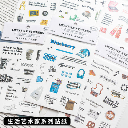 Life Style Slang Sticker Sheets