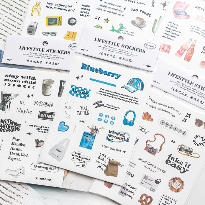 Life Style Slang Sticker Sheets