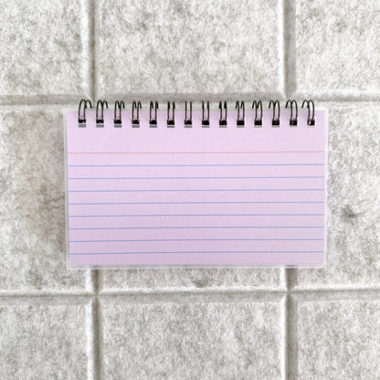 Coil Lined Tearable Flash Cards Notepad
