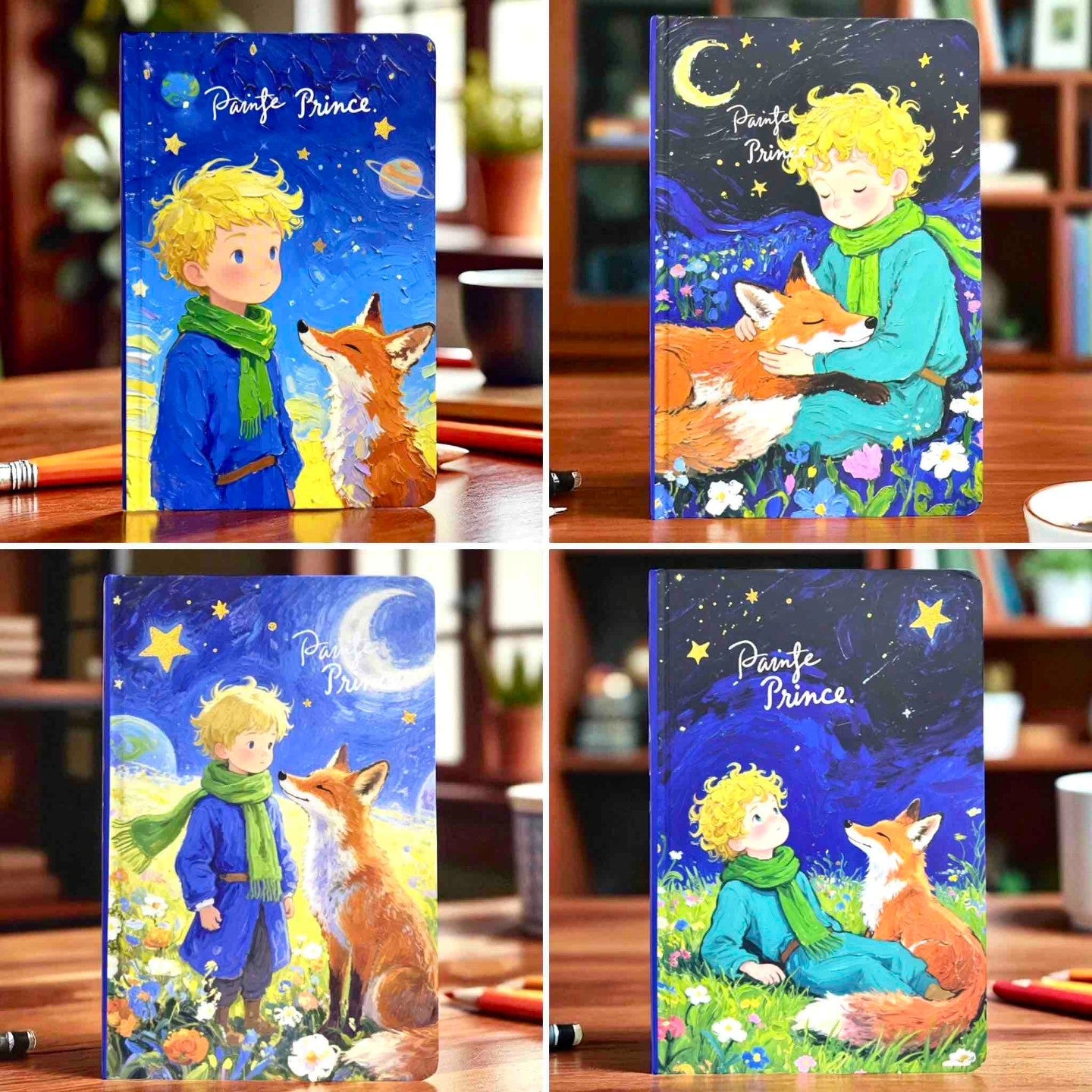 Little Prince n the Wolf Designed Pages Journal