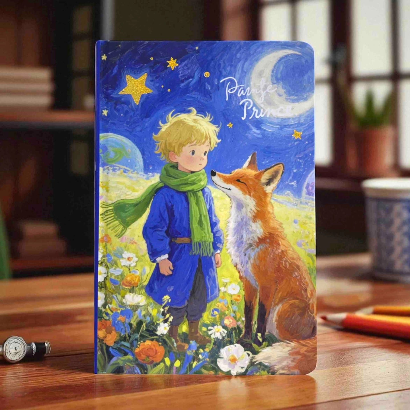 Little Prince n the Wolf Designed Pages Journal