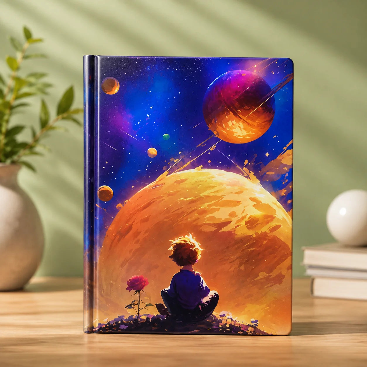 Little Prince Space Theme Hardcover Journal