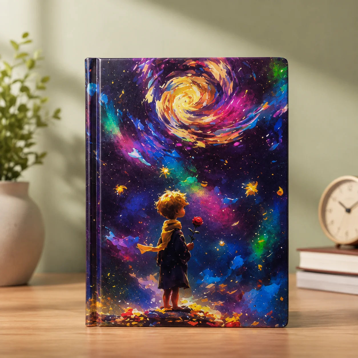Little Prince Space Theme Hardcover Journal