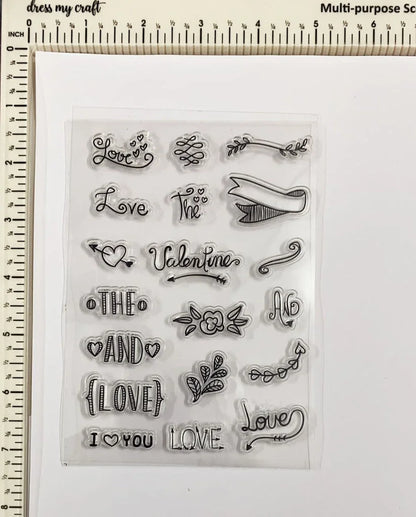 Transparent Silicon Stylish Stamp Sheets