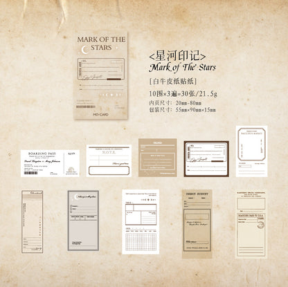 Echos from the Past Match Box Stickers