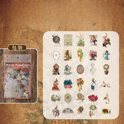 Retro Old Memory Pet Stickers