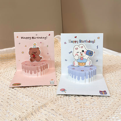 3D Cartoon Birthday Greeting Cards