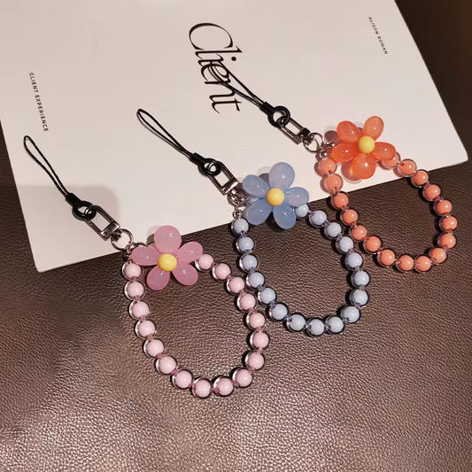 Colorful Macaron-Colored Bead Petal Charm