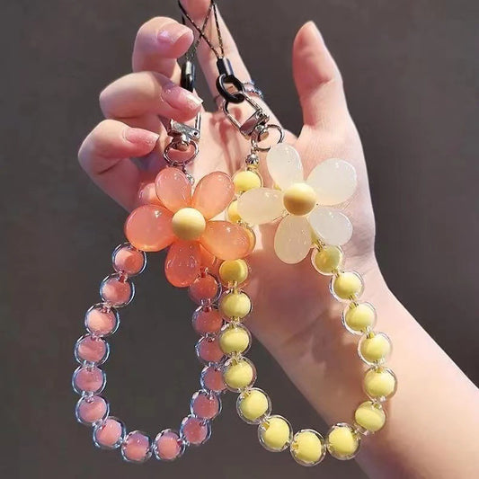 Colorful Macaron-Colored Bead Petal Charm