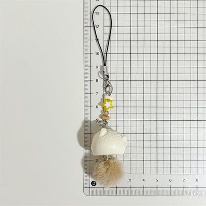 Transparent Kitty Fur Charm