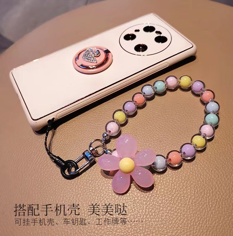 Colorful Macaron-Colored Bead Petal Charm