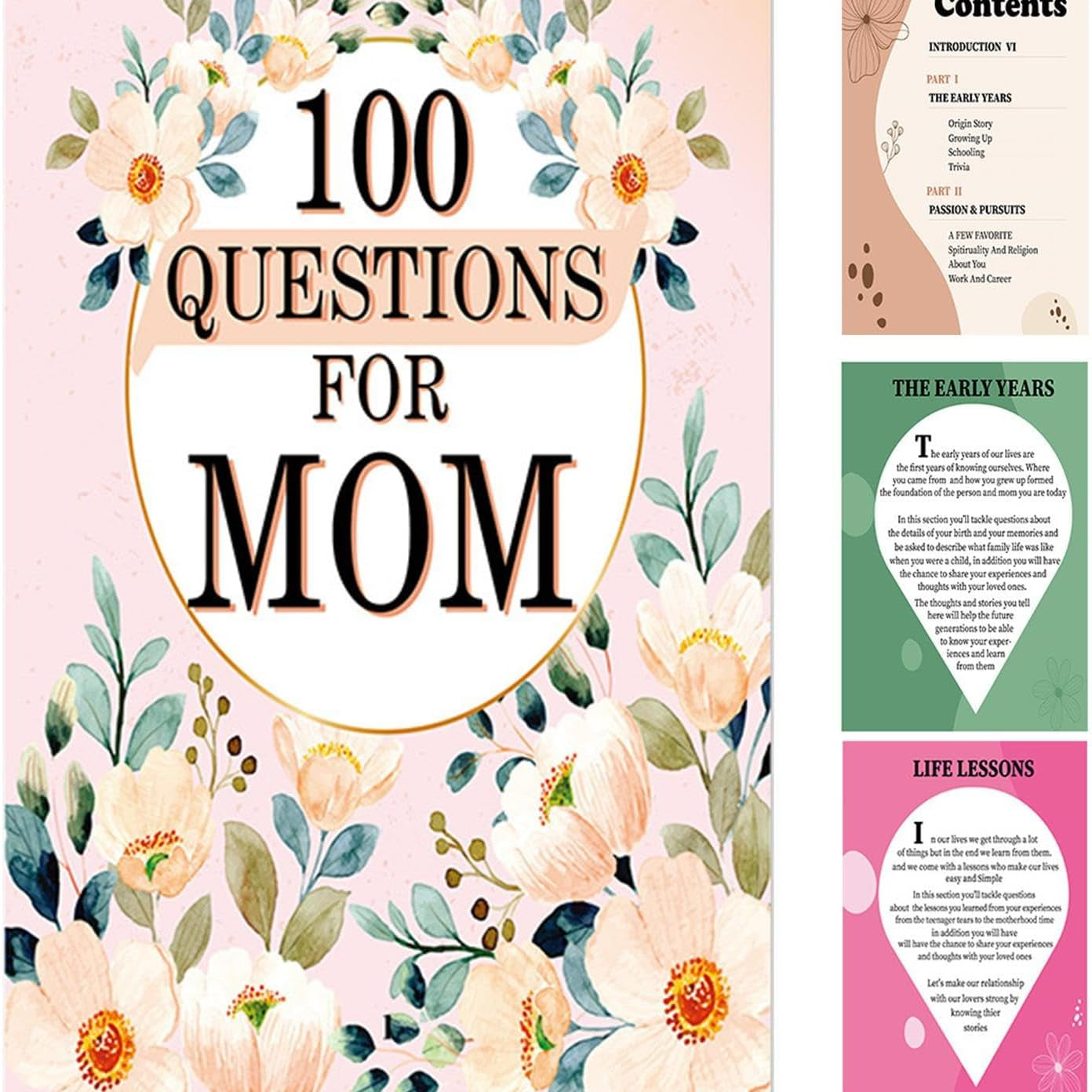 100 Questions for Mom – Memory Journal & Keepsake Gift Book