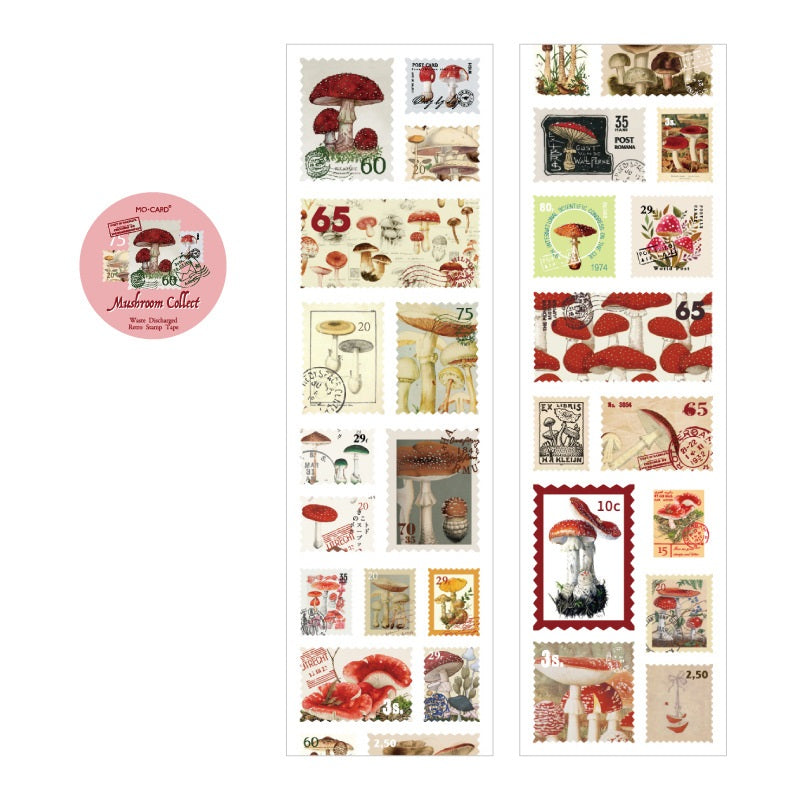 Post Office Series Retro Stamp Stickers Roll