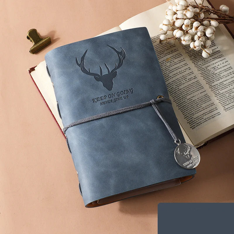 Markhor Embossed Leather Travel Journal