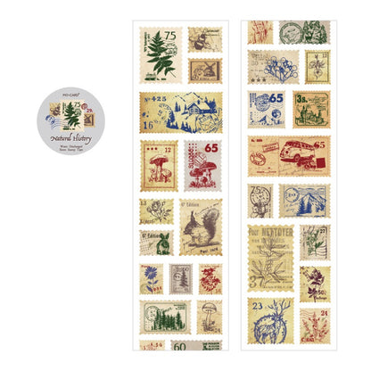 Post Office Series Retro Stamp Stickers Roll