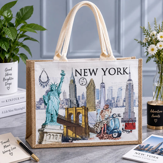 New York Travel Life Tote Bag