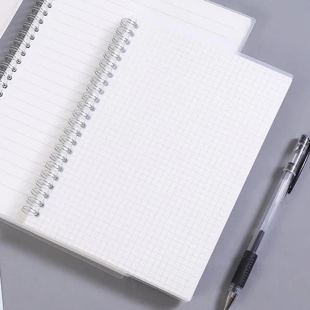 PP Transparent Cover A5 Spiral Notebook