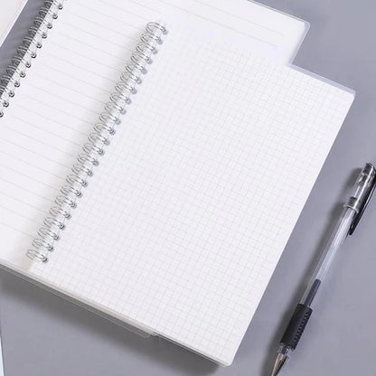 PP Transparent Cover A5 Spiral Notebook