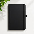 Classic Black Hardcover Notebook with Elastic Closure
