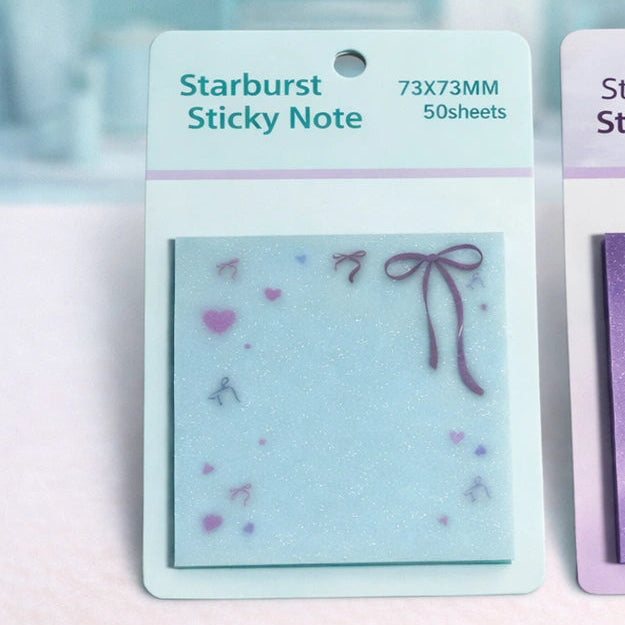 Pastel Starburst Sticky Notes