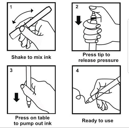 Double Line Glitter Outliner Pen Marker Set