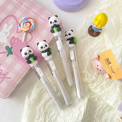 Panda Retractable Pull n Push Eraser