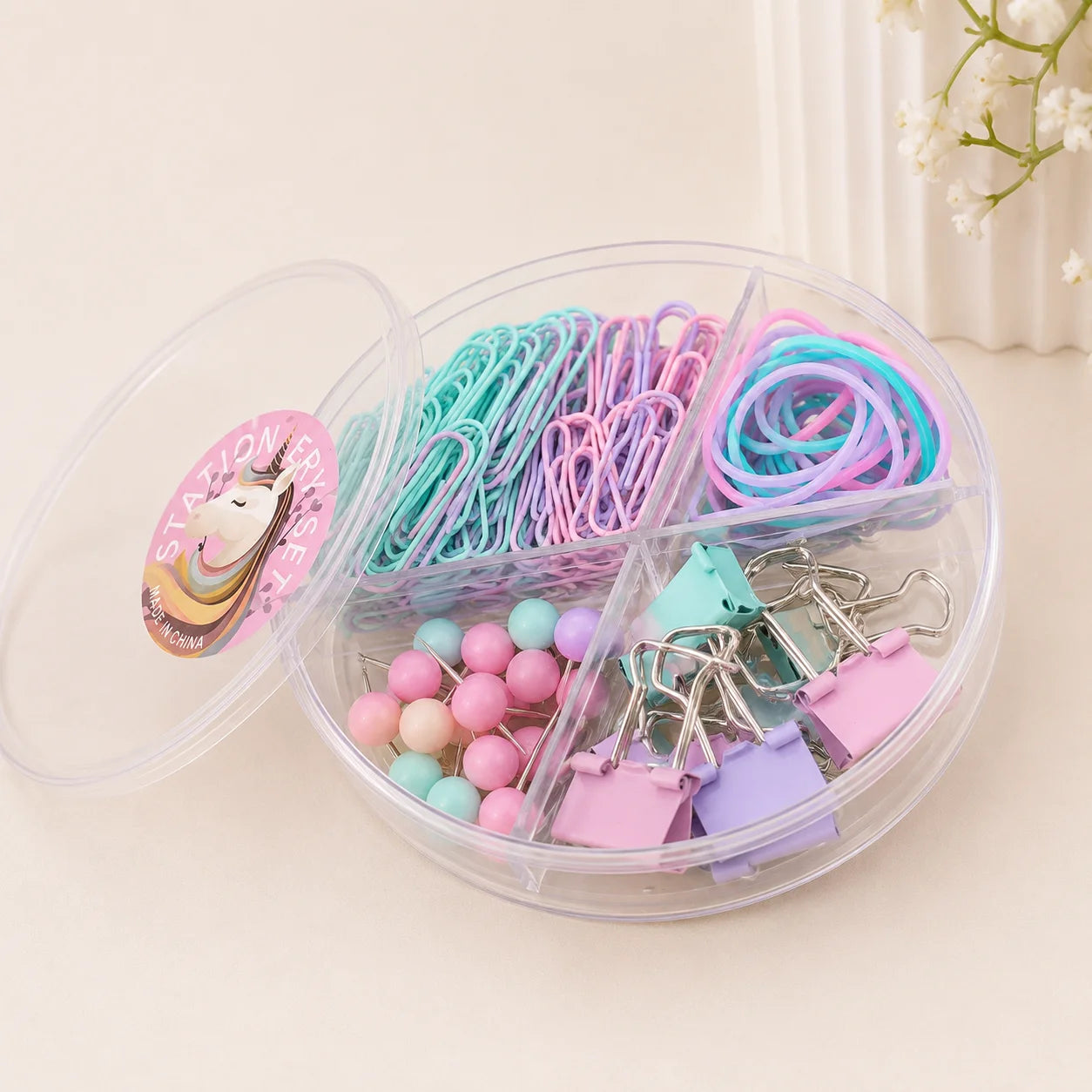 Pastel Clips & Pin Box