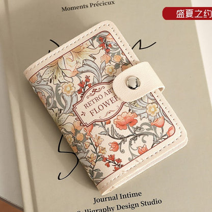 Floral Oil Painting Card Holder