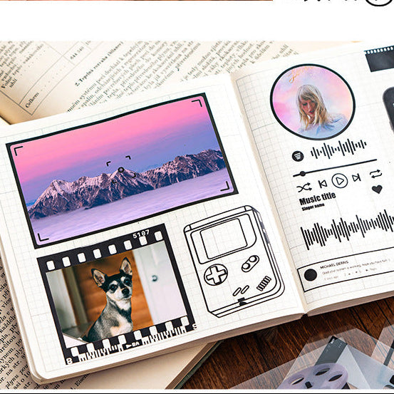 Photo Frame Background PET Stickers